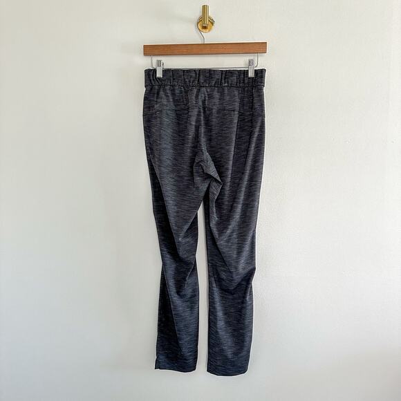 Lululemon On The Fly Drawstring Waist Pants in Heathered Black 4 - Picture 4 of 10